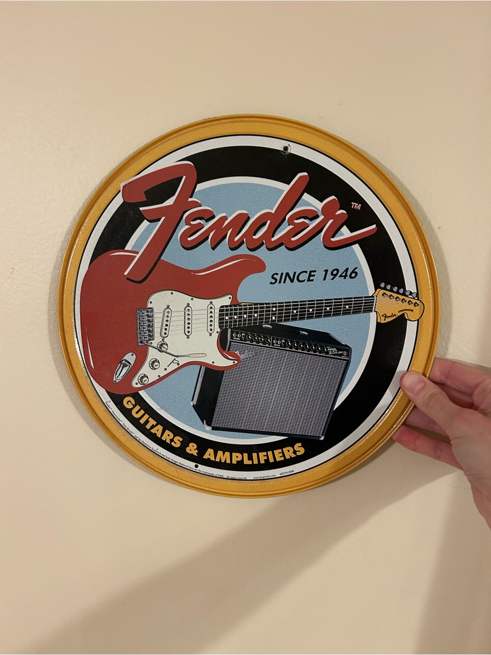 Vintage Fender Wall Sign
